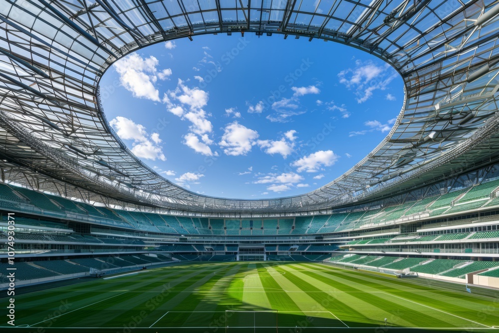 Fototapeta premium Innovative Stadium Design with Modern Architecture