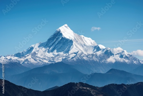 Himalayan mountain outdoors nature sky.