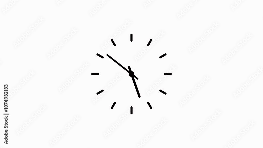 Simple clock icon animation