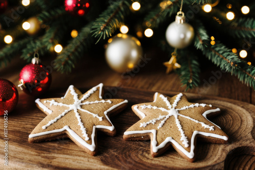 A festive spread of homemade gingerbread cookies