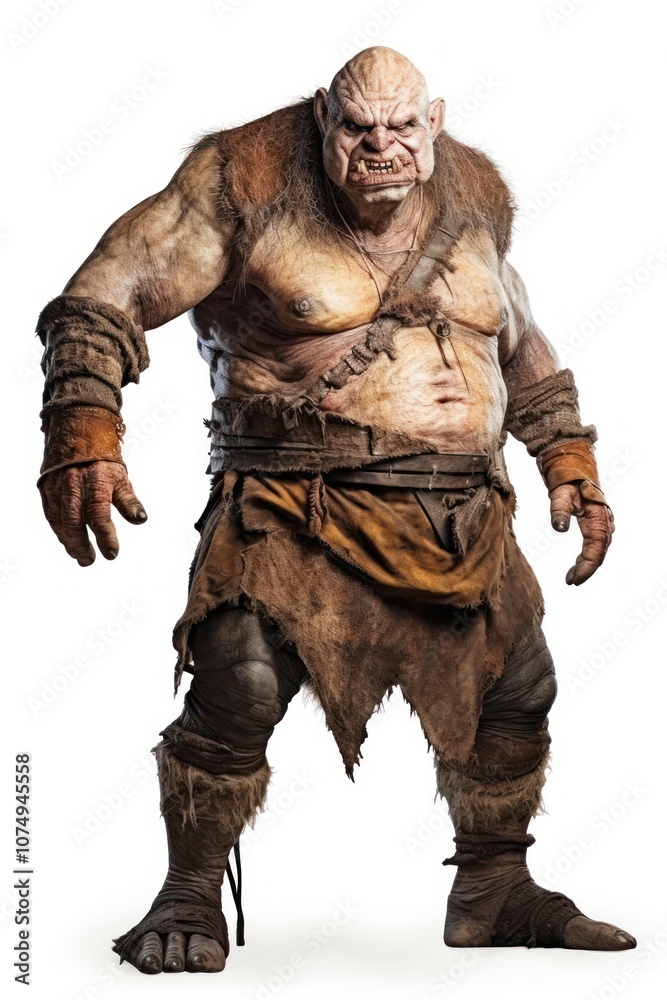 Mage ogre adult white background bodybuilder. Mage ogre adult white background bodybuilder.