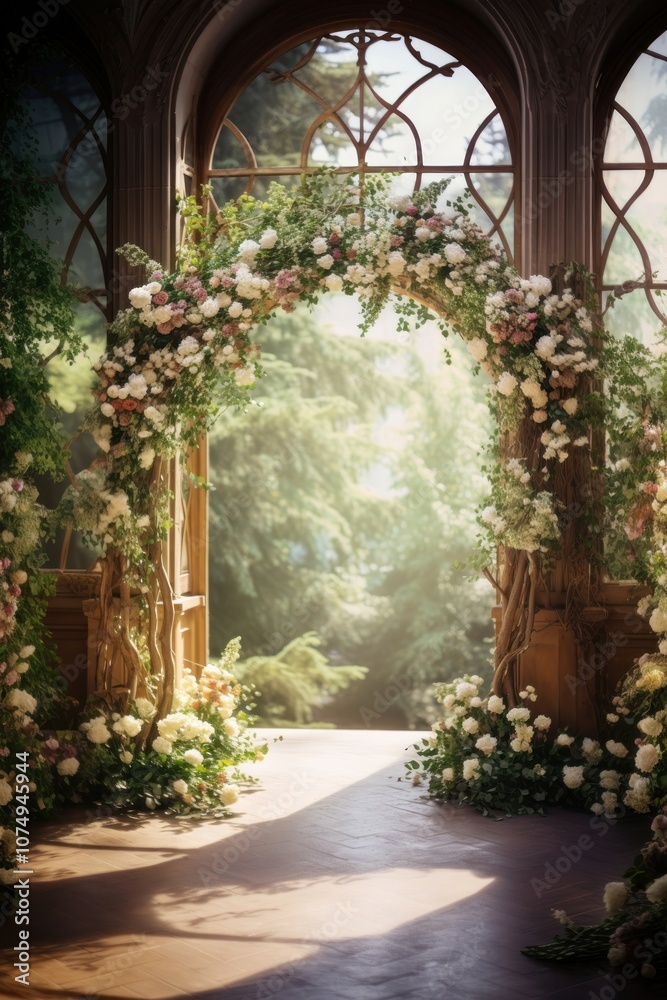 Fototapeta premium Outdoors arch architecture wedding.