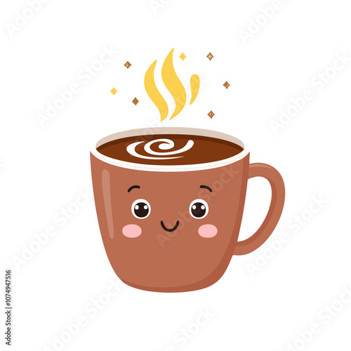 Hot Chocolate Drink Beverage Liquid Water Fresh Animation Kawaii Character
