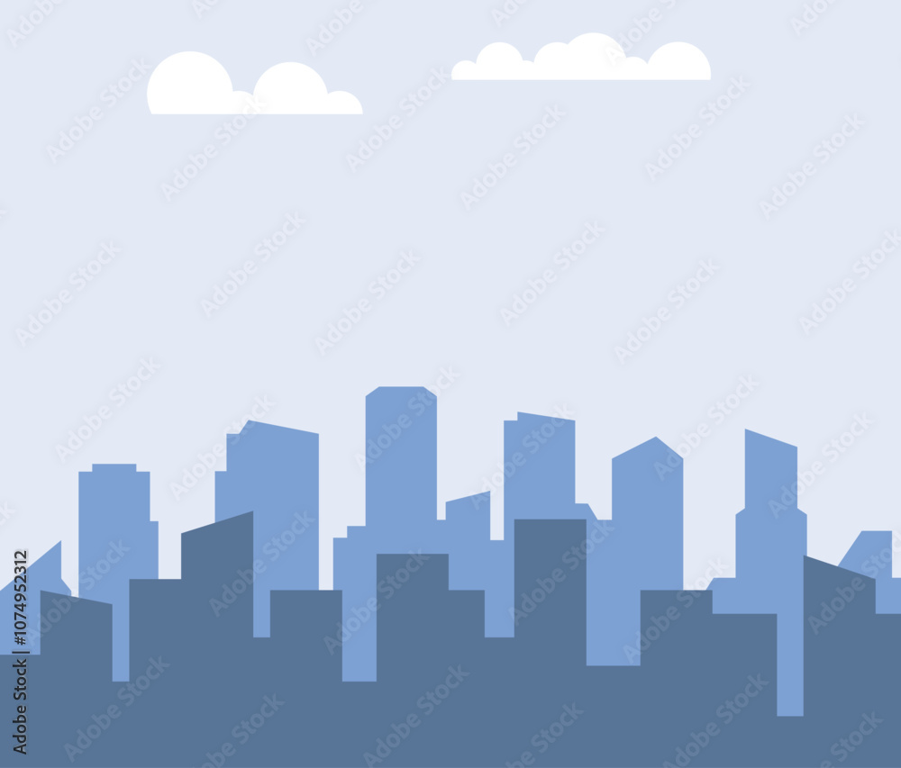 Cityscape with buildings and parkland. 2d Cartoon City Background with buildings. City illustration wallpaper. Cityscape with buildings and parkland. 2d Cartoon City Background with buildings. City illustration wallpaper.