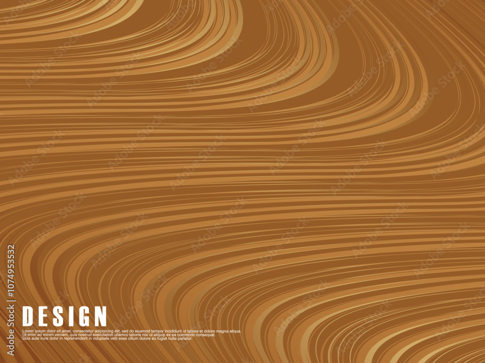 Abstract futuristic brown curved lines on brown background. Vector horizontal template for digital luxury business banner, contemporary formal invitation, luxury voucher, etc. Abstract futuristic brown curved lines on brown background. Vector horizontal template for digital luxury business banner, contemporary formal invitation, luxury voucher, etc.