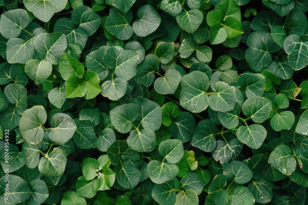 Closer view of clover flowers, showcasing the intricate details of the plant's surface. Closer view of clover flowers, showcasing the intricate details of the plant's surface.