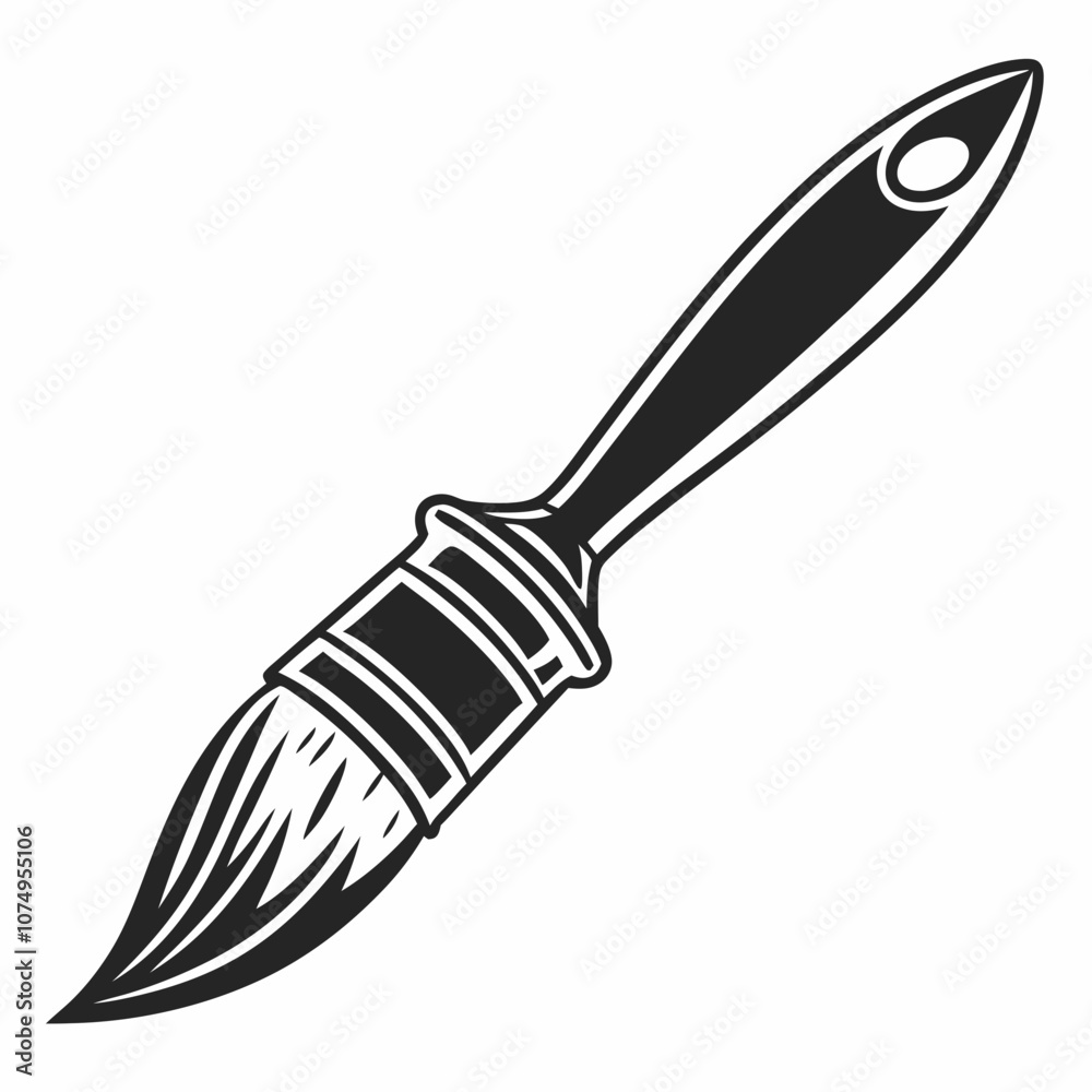 Black brush logo vector vector art illustration Black brush logo vector vector art illustration