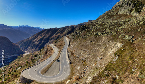 Grimsel Passstrasse, November 2024, Schweiz  photo