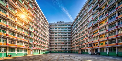 Ping Shek Estate, Kwun Tong:  Compact, stylish Hong Kong housing. photo