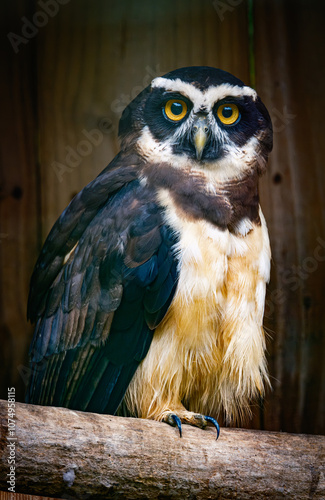 Large owl in zoo