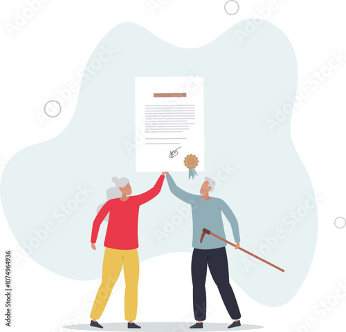 Принти на полотні Testament and last wish property bequeath in old age