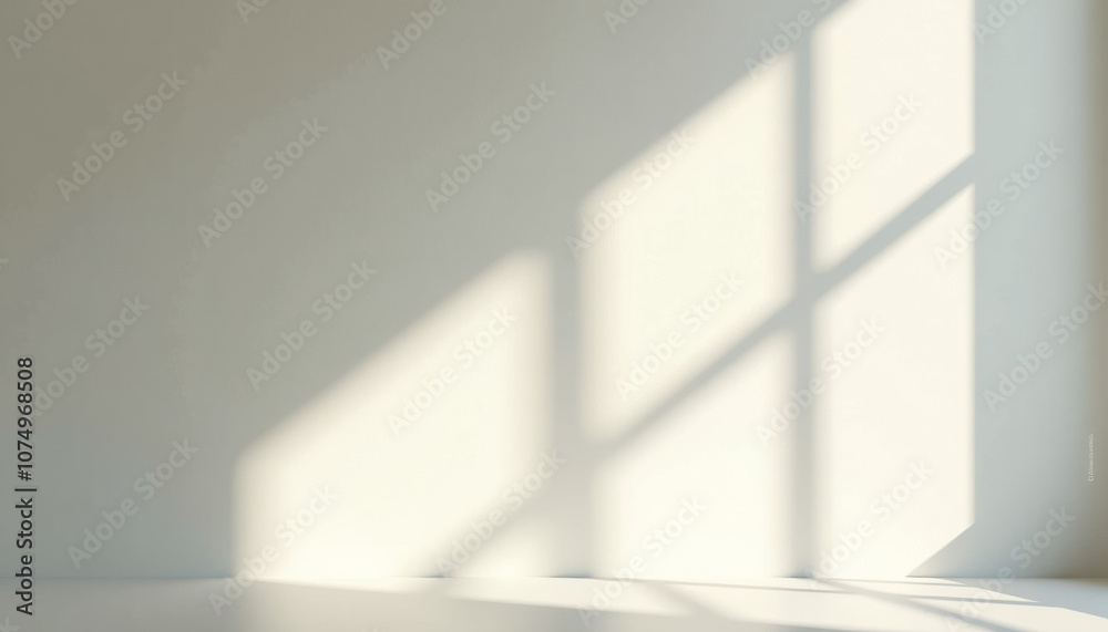 Empty Room with Sunlight Shadows Empty Room with Sunlight Shadows
