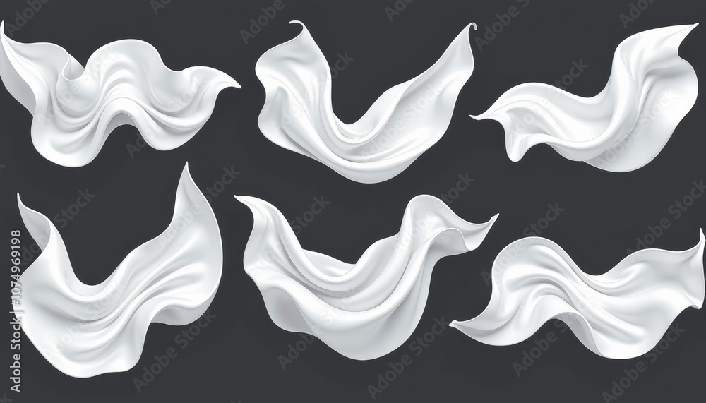 Elegant White Fabric Design Elegant White Fabric Design
