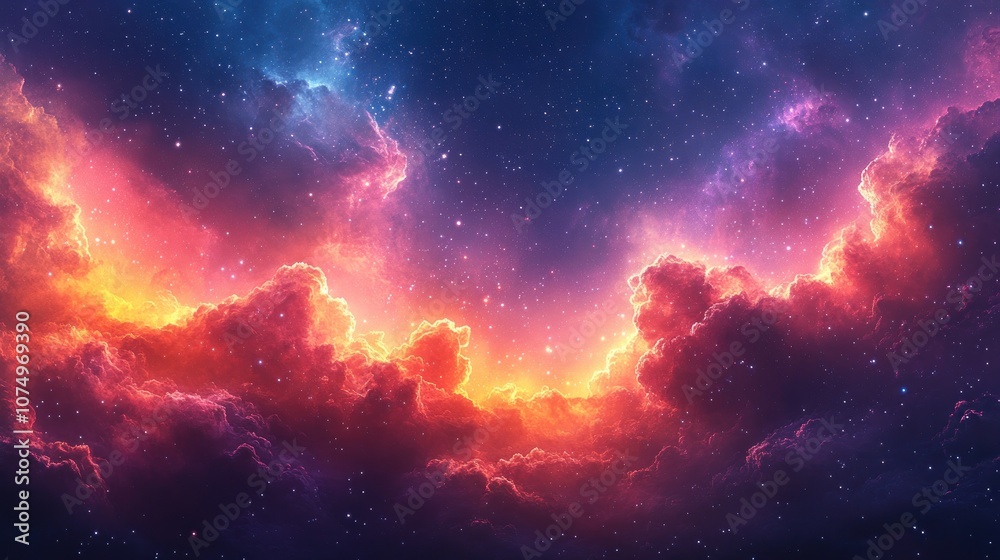 Obraz premium Cosmic Cloudscape