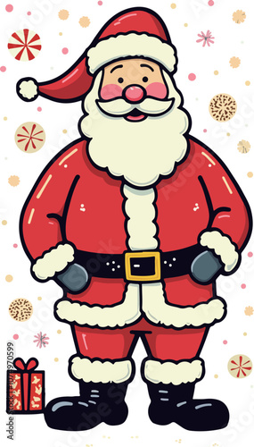 Jolly Santa Claus Illustration