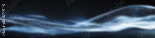 Abstract Dark Blue and Light Streak Wave. Futuristic Blue Light Wave Background