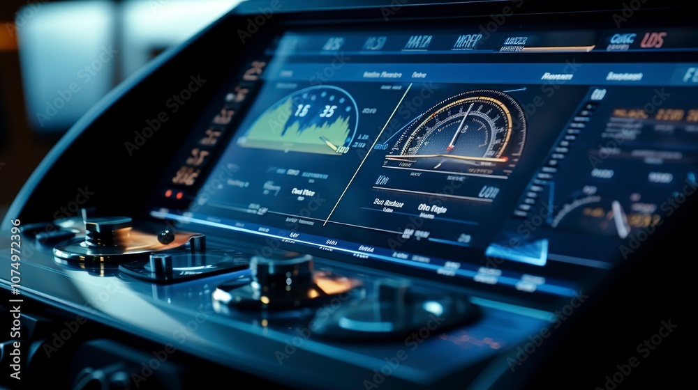 A photo of a modern yachts engine throttle A photo of a modern yachts engine throttle