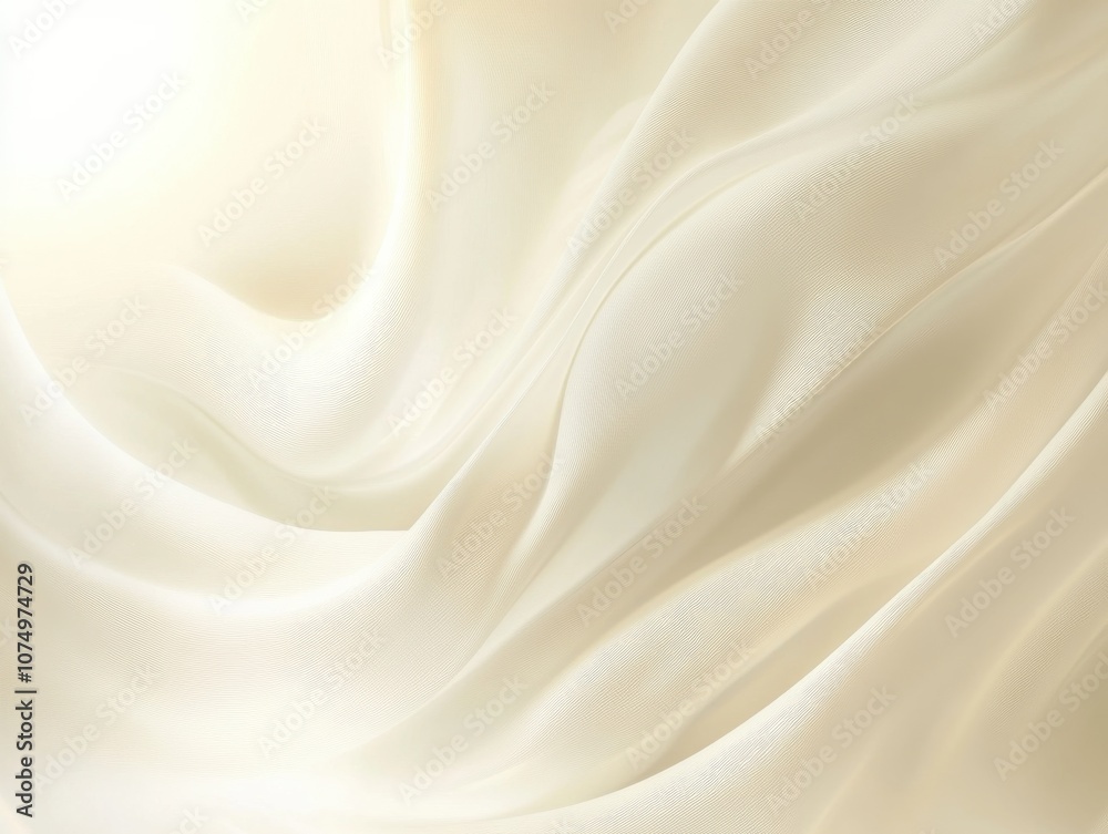 Soft beige gradient fabric with a delicate light creating an elegant atmosphere perfect for interior decoration or textile design Soft beige gradient fabric with a delicate light creating an elegant atmosphere perfect for interior decoration or textile design