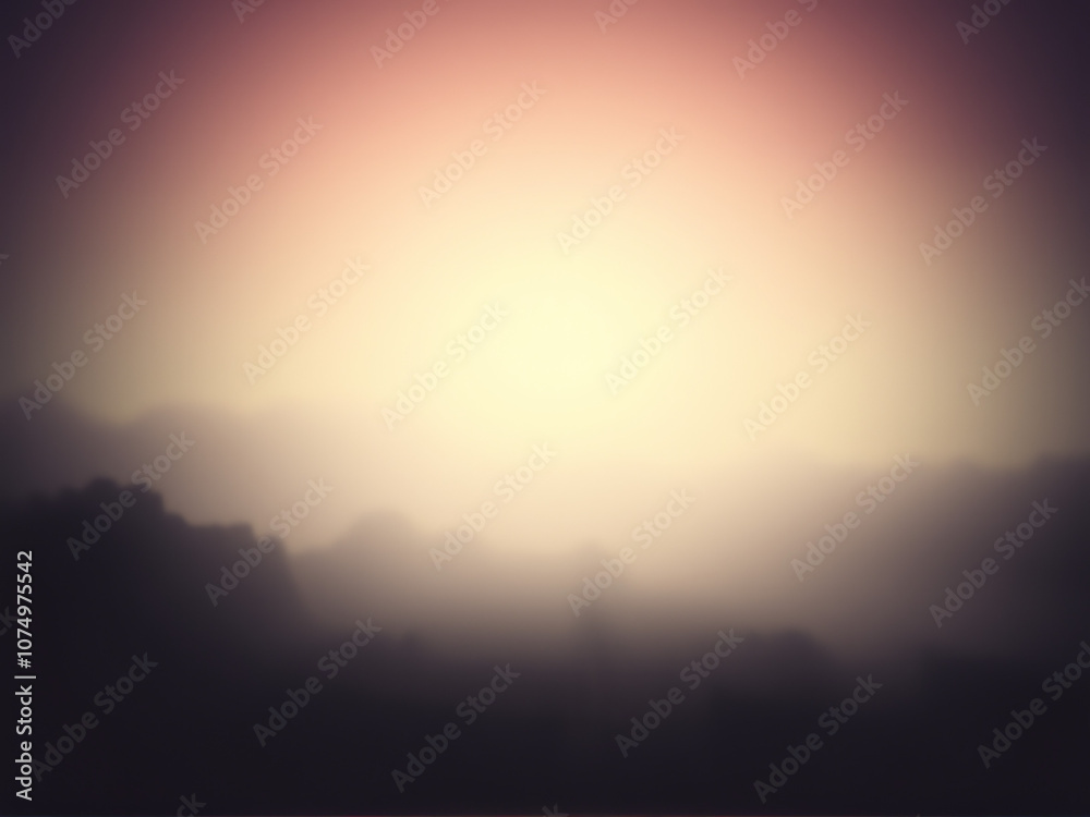 Fototapeta premium sunrise over the mountains, silhouette background