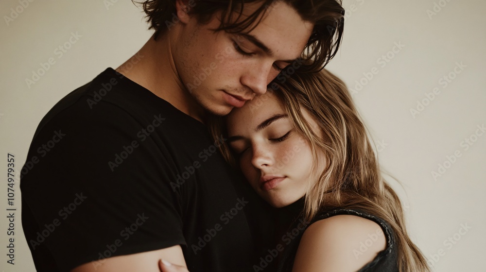 Tender Embrace: A Captivating Portrait of Love and Intimacy Tender Embrace: A Captivating Portrait of Love and Intimacy