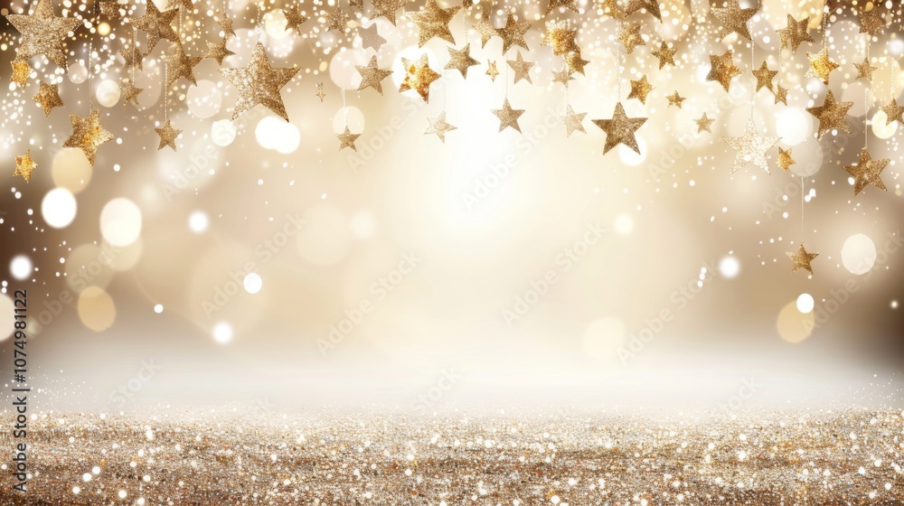 Christmas decorating backgrounds illuminate with gold glittering accents, creating an abstract glow light texture. The shimmering ornaments and festive lights capture the essence of the holiday season Christmas decorating backgrounds illuminate with gold glittering accents, creating an abstract glow light texture. The shimmering ornaments and festive lights capture the essence of the holiday season