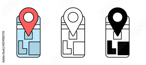 Exploring diverse map marker designs showcasing location identification in vibrant and minimalist styles