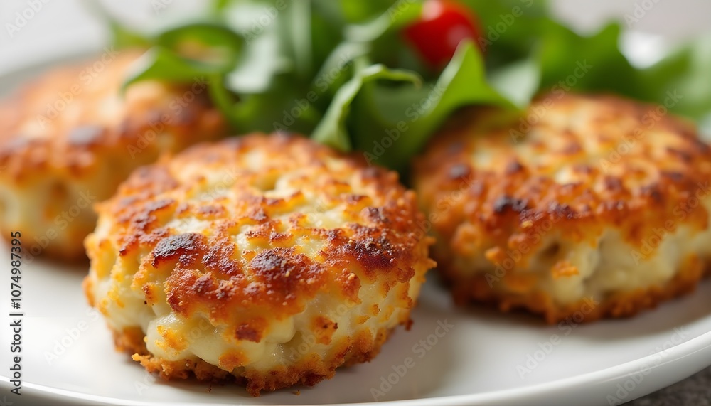 Delicious Homemade Crab Cakes on a Plate Delicious Homemade Crab Cakes on a Plate