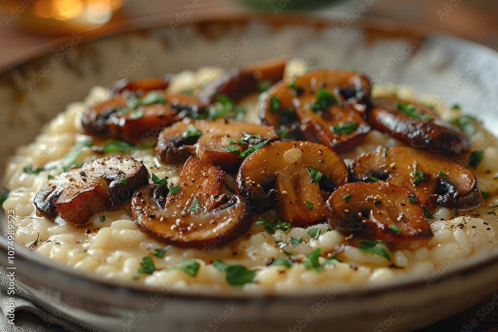Creamy Risotto with Saut?ed Mushrooms and Herbs Creamy Risotto with Saut?ed Mushrooms and Herbs