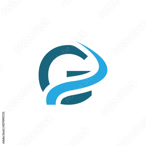 G Simple letter logo vector design template.