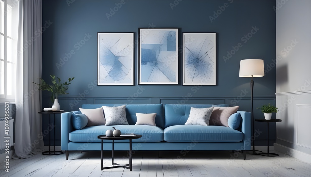 Photo modern style interior room 3d illustration Photo modern style interior room 3d illustration
