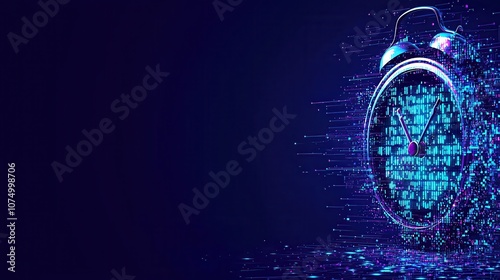 Clock dissolves into colors, symbolizing mindfulness and slowing down in a fast-paced world. 