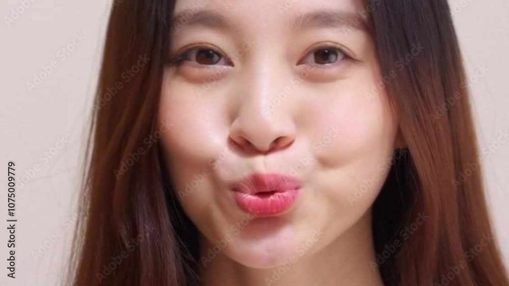 cute and adorable expression of very beautiful Asian women makes the heart happy cute and adorable expression of very beautiful Asian women makes the heart happy