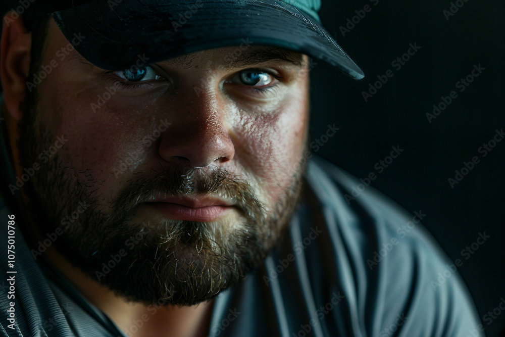 Picture showing an overweight body positive man ai generative design Picture showing an overweight body positive man ai generative design