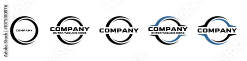 generic circle logo design, editable icon, generic icon for your company