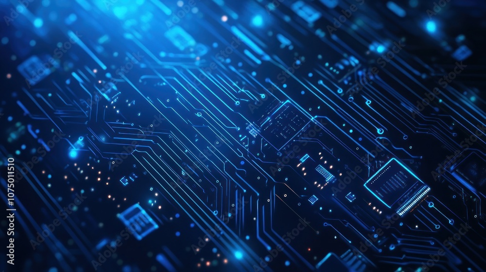 Abstract Circuitry: Digital Technology Concept Abstract Circuitry: Digital Technology Concept