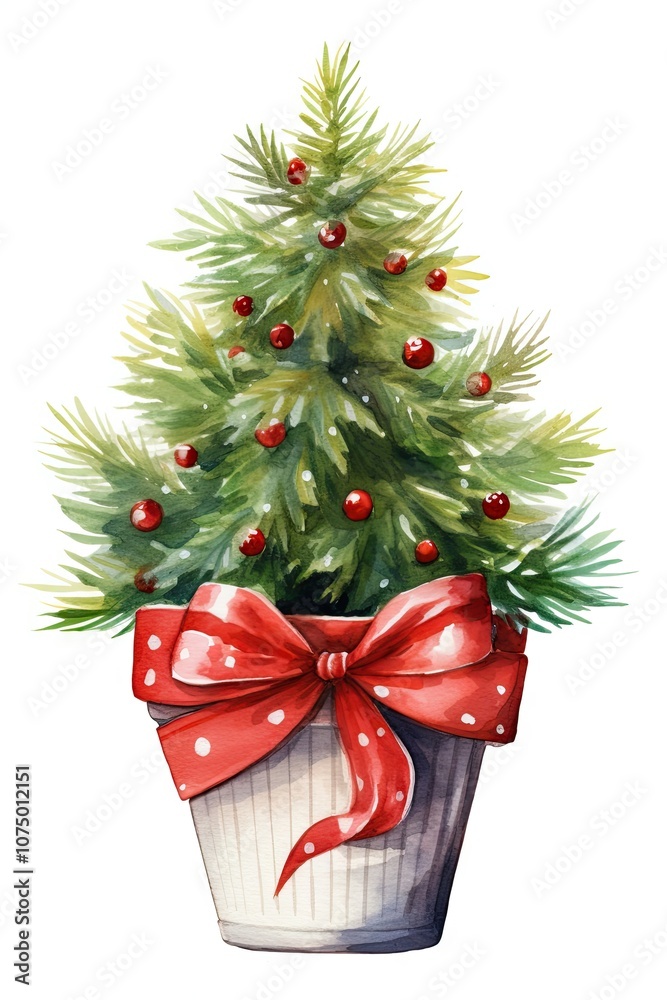 Christmas tree plant white background. Christmas tree plant white background.