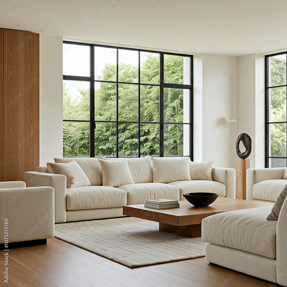 Minimalist modern living room with sofa coffee table Minimalist modern living room with sofa coffee table