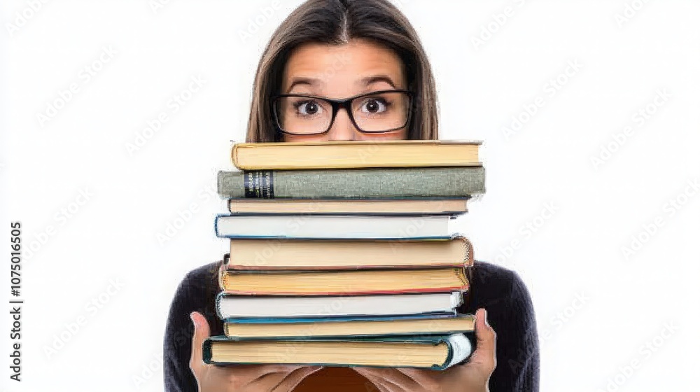 person with books person with books