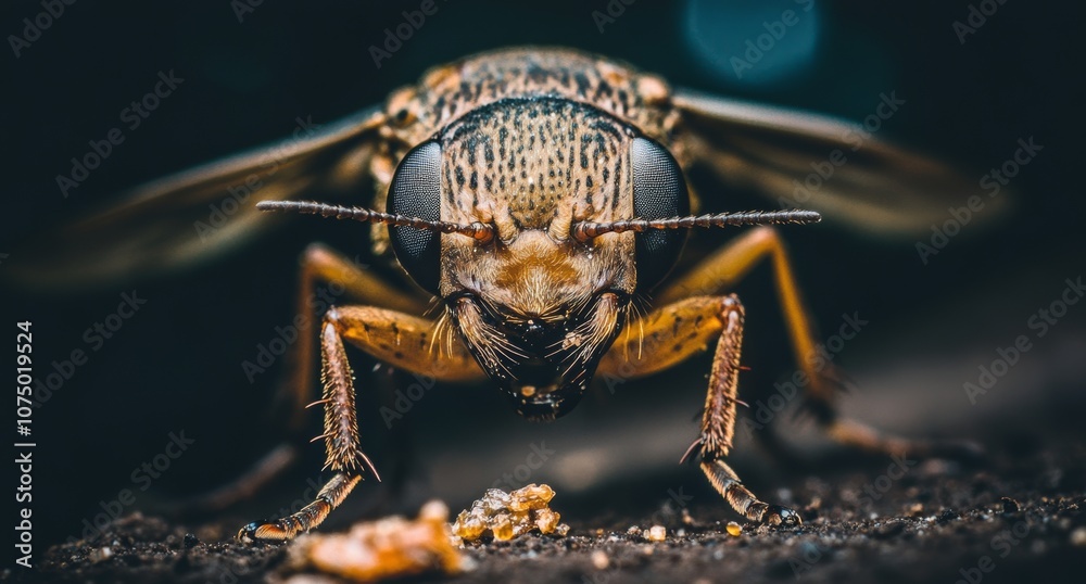 Naklejka premium Taking close-up photographs of insects