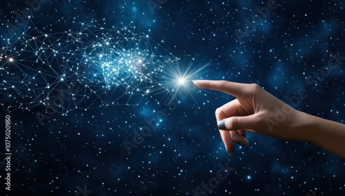 Hand Reaching for the Stars, Connecting the Universe