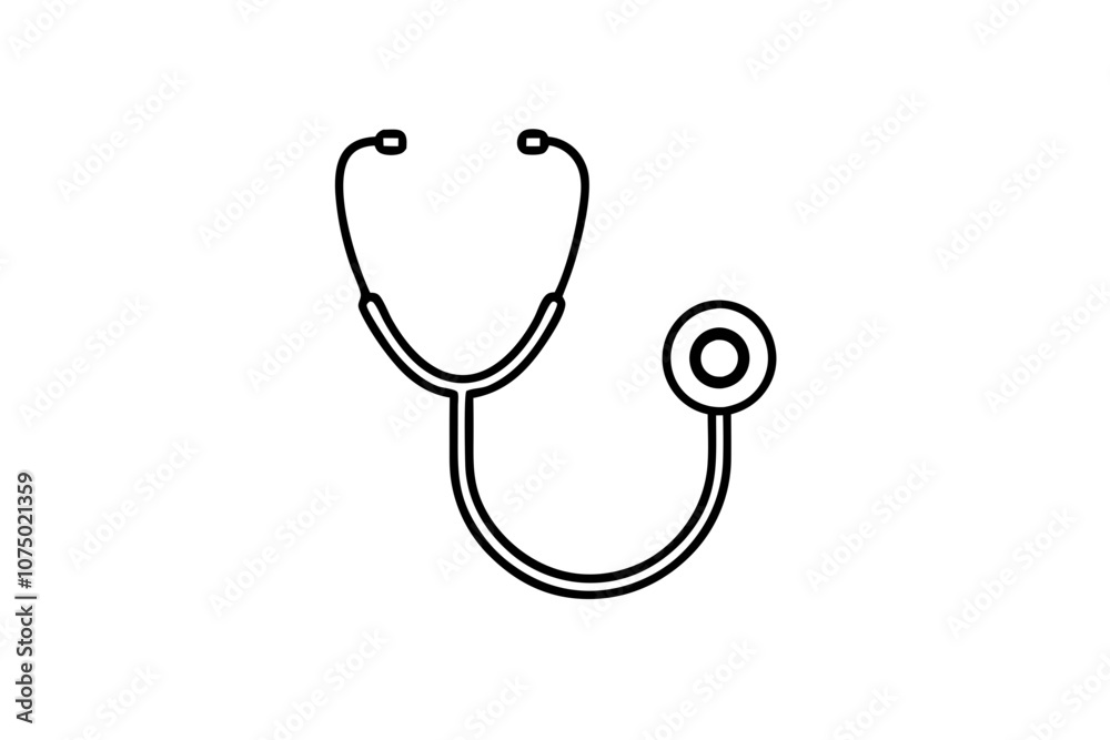 Doctor stethoscope medical device flat icon vector, stethoscope outline vector
Doctor stethoscope medical device flat icon vector, stethoscope outline vector