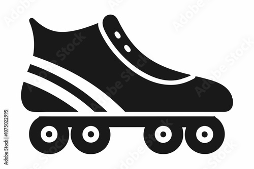 Roller skate shoe silhouette.