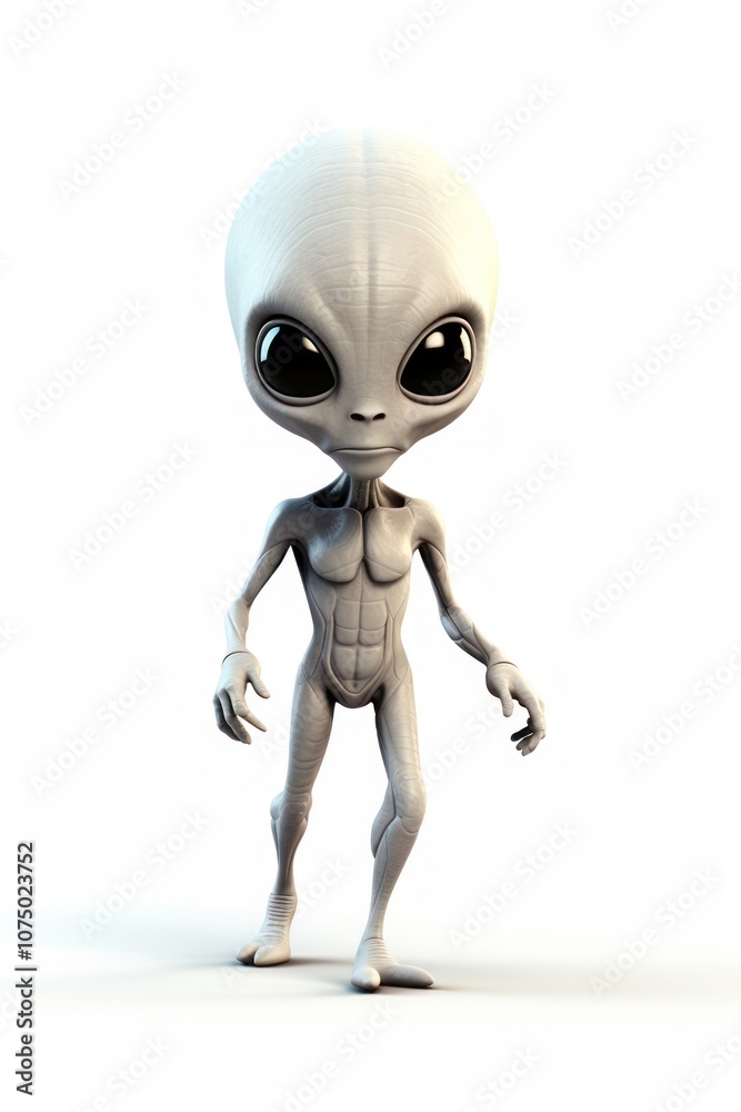 Aliens walking toy white background representation. Aliens walking toy white background representation.