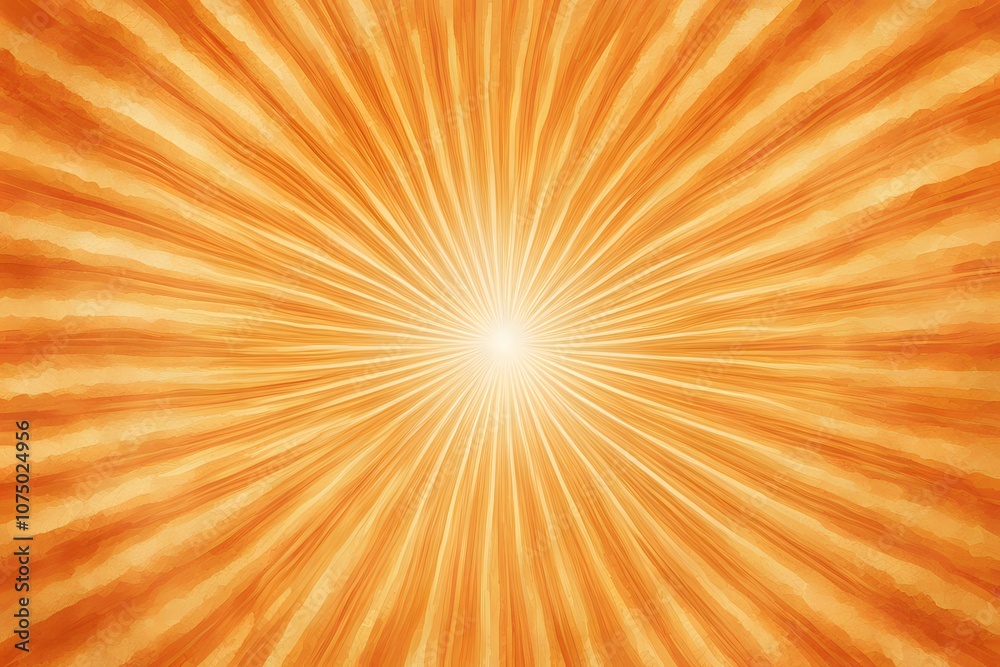 A radiant sunburst pattern in golden and orange hues with soft fading edges, Ai Generated A radiant sunburst pattern in golden and orange hues with soft fading edges, Ai Generated