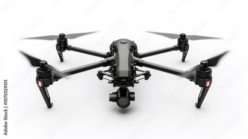 Aerial drone quadcopter with digital camera. Flying aerial remote controlled drone. Aerial drone quadcopter with digital camera. Flying aerial remote controlled drone.