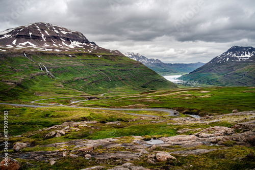 East Fjords Landscape, Iceland photo