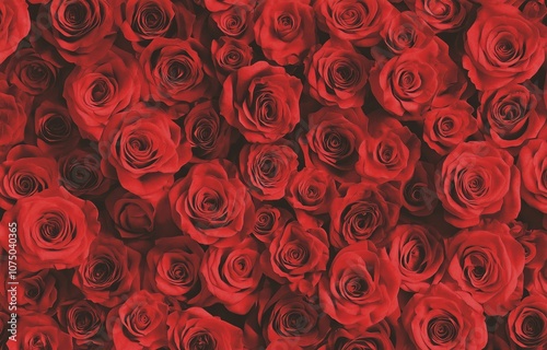 Fototapeta Naklejka Na Ścianę i Meble -  background with red roses