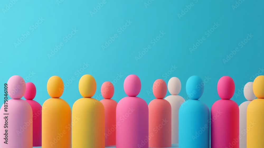 Vibrant and Inclusive Community Icons Representing Social Equity and Equal Opportunity Vibrant and Inclusive Community Icons Representing Social Equity and Equal Opportunity
