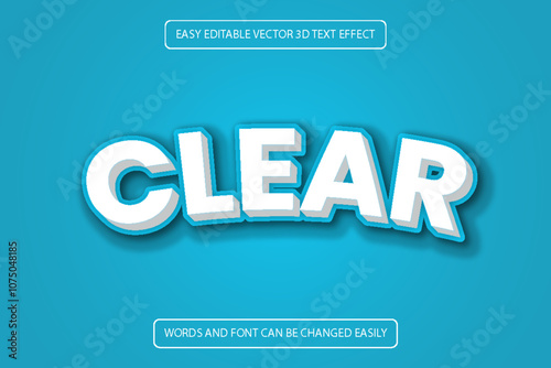 Editable luxury 3D Text effect style template.