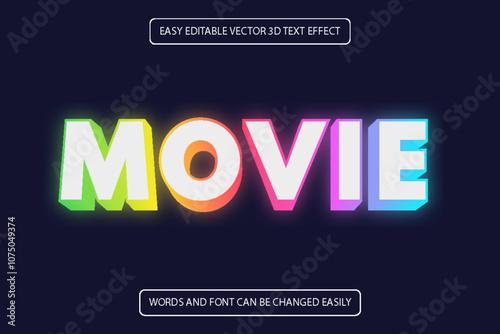Editable luxury 3D Text effect style template.
